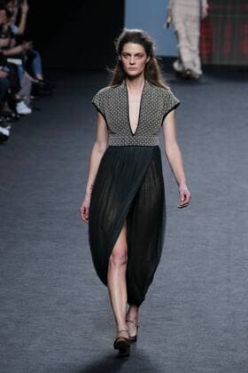 February 18, 2017 - Madrid, Spain - A model walks the runway at then TERESA HELBIG show during the Mercedes-Benz Madrid Fashion Week Autumn Winter 2017 2018 at IFEMA on February 18, 2017 in Madrid, Spain Madrid Spain  - ZUMAn230 20170218_zaa_n230_315 Copyright: xOscarxGonzalezx