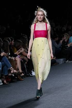 February 18, 2017 - Madrid, Spain - A model walks the runway at then TERESA HELBIG show during the Mercedes-Benz Madrid Fashion Week Autumn Winter 2017 2018 at IFEMA on February 18, 2017 in Madrid, Spain Madrid Spain  - ZUMAn230 20170218_zaa_n230_320 Copyright: xOscarxGonzalezx