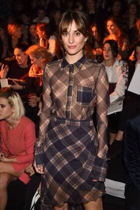 Silvia Alonso at the front row of Teresa Helbig fashion show at Mercedes Benz Fashion Week Madrid 2017.  DiegoxPuerta