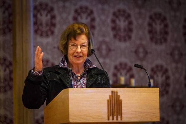 DEU, Deutschland, Nordrhein-Westfalen, Münster, 18.02.2017: Rathaus Münster - Festakt 10 Jahre Förderverein Gefangenenbüchereien e.V. mit Preisverleihung Arrestanten- bzw, Gefangenenbücherei des Jahres 2016 Bürgermeisterin Wendela-Beate Vilhjalmsson (SPD)