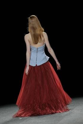 February 18, 2017 - Madrid, Spain - Models walk the runway at the Menchen Tomas show during the Mercedes-Benz Madrid Fashion Week Autumn Winter 2017 at Ifema on February 18, 2017 in Madrid, Spain. Madrid Spain  - ZUMAn230 20170218_zaa_n230_553 Copyright: xOscarxGonzalezx