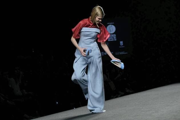 February 18, 2017 - Madrid, Spain - Models walk the runway at the Menchen Tomas show during the Mercedes-Benz Madrid Fashion Week Autumn Winter 2017 at Ifema on February 18, 2017 in Madrid, Spain. Madrid Spain  - ZUMAn230 20170218_zaa_n230_559 Copyright: xOscarxGonzalezx