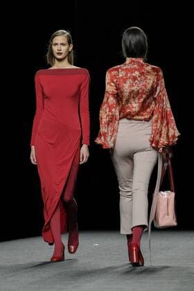 February 18, 2017 - Madrid, Spain - Models walk the runway at the Menchen Tomas show during the Mercedes-Benz Madrid Fashion Week Autumn Winter 2017 at Ifema on February 18, 2017 in Madrid, Spain. Madrid Spain  - ZUMAn230 20170218_zaa_n230_562 Copyright: xOscarxGonzalezx
