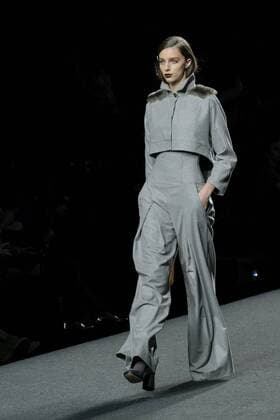 February 18, 2017 - Madrid, Spain - Models walk the runway at the Menchen Tomas show during the Mercedes-Benz Madrid Fashion Week Autumn Winter 2017 at Ifema on February 18, 2017 in Madrid, Spain. Madrid Spain  - ZUMAn230 20170218_zaa_n230_575 Copyright: xOscarxGonzalezx