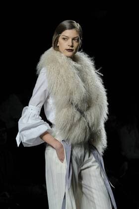 February 18, 2017 - Madrid, Spain - Models walk the runway at the Menchen Tomas show during the Mercedes-Benz Madrid Fashion Week Autumn Winter 2017 at Ifema on February 18, 2017 in Madrid, Spain. Madrid Spain  - ZUMAn230 20170218_zaa_n230_577 Copyright: xOscarxGonzalezx