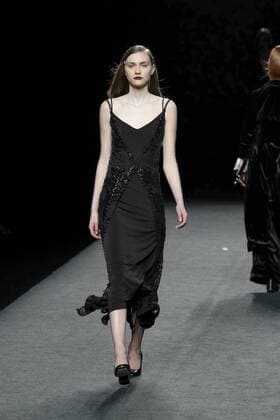 February 18, 2017 - Madrid, Spain - Models walk the runway at the Menchen Tomas show during the Mercedes-Benz Madrid Fashion Week Autumn Winter 2017 at Ifema on February 18, 2017 in Madrid, Spain. Madrid Spain  - ZUMAn230 20170218_zaa_n230_579 Copyright: xOscarxGonzalezx