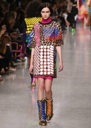 February 17, 2017 - London, England, United Kingdom - A model walks the runway at the FYODOR GOLAN show during the London Fashion Week February 2017 collections on February 17, 2017 in London, England. London United Kingdom  - ZUMAn230 20170217_zaa_n230_1046 Copyright: xKarynxLouisex