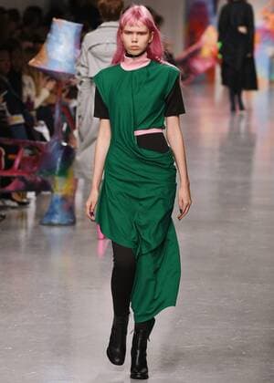 February 17, 2017 - London, England, United Kingdom - A model walks the runway at the FYODOR GOLAN show during the London Fashion Week February 2017 collections on February 17, 2017 in London, England. London United Kingdom  - ZUMAn230 20170217_zaa_n230_1041 Copyright: xKarynxLouisex