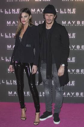 London, UK. 18 February 2017. Misse Beqiri and Jake Hall attend the Maybelline Bring on the Night party during London Fashion Week at Scotch of St James in Mason s Yard. Maybelline Bring on the Night party during London Fashion Week, London, UK 