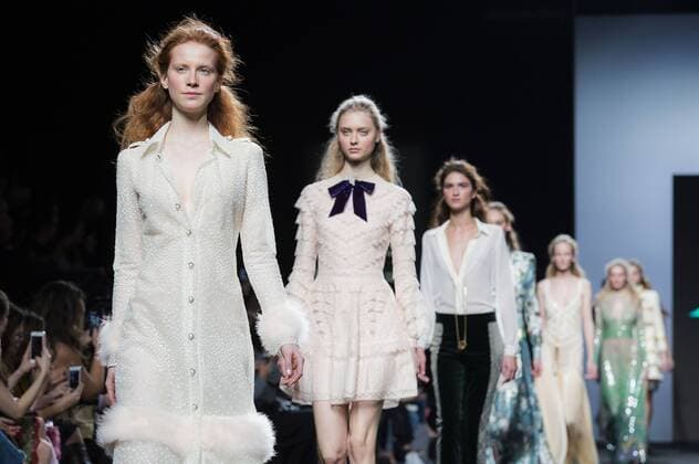 Models bei der Teresa Helbig Fashion Show auf der Mercedes-Benz Fashion Week Madrid Autumn Winter 2017. Madrid, 18.02.2017 Teresa Helbig Models  Foto:xDyDxFotografosx xFuturexImage