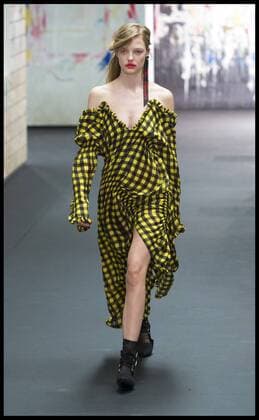 London, United Kingdom. Models walk the catwalk at the Preen by Thornton Bregazzi show on day 3 of London Fashion Week 2017 at the QE2 Centre, Westminster, London, UK,  xBenxStevensx xi-Imagesx IIM-14432-0004