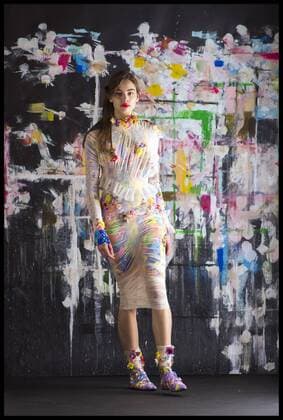 London, United Kingdom. Models walk the catwalk at the Preen by Thornton Bregazzi show on day 3 of London Fashion Week 2017 at the QE2 Centre, Westminster, London, UK,  xBenxStevensx xi-Imagesx IIM-14432-0009