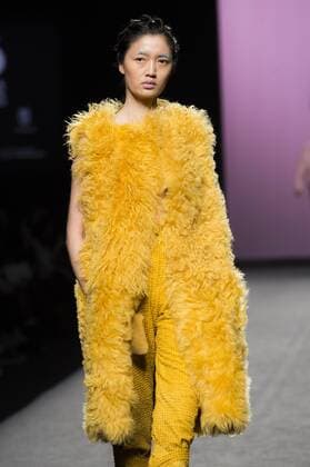 Model bei der Marcos Luengo Fashion Show auf der Mercedes-Benz Fashion Week Madrid Autumn Winter 2017. Madrid, 19.02.2017 Marcos Luengo Model  Foto:xDyDxFotografosx xFuturexImage