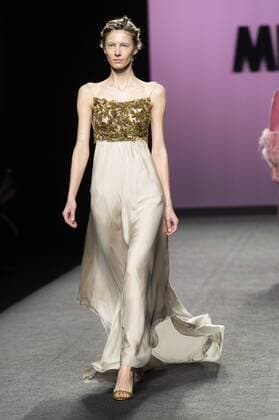 Model bei der Marcos Luengo Fashion Show auf der Mercedes-Benz Fashion Week Madrid Autumn Winter 2017. Madrid, 19.02.2017 Marcos Luengo Model  Foto:xDyDxFotografosx xFuturexImage