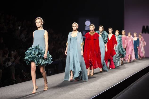 Models bei der Marcos Luengo Fashion Show auf der Mercedes-Benz Fashion Week Madrid Autumn Winter 2017. Madrid, 19.02.2017 Marcos Luengo Models  Foto:xDyDxFotografosx xFuturexImage