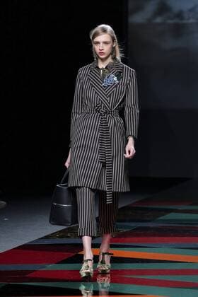 February 19, 2017 - Madrid, Spain - A model walks the runway at the AILANTO show during the Mercedes-Benz Madrid Fashion Week Autumn Winter 2017 2018 at IFEMA on February 19, 2017 in Madrid, Spain Madrid Spain  - ZUMAn230 20170219_zaa_n230_052 Copyright: xOscarxGonzalezx