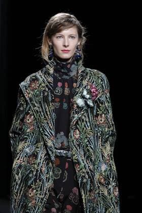 February 19, 2017 - Madrid, Spain - A model walks the runway at the AILANTO show during the Mercedes-Benz Madrid Fashion Week Autumn Winter 2017 2018 at IFEMA on February 19, 2017 in Madrid, Spain Madrid Spain  - ZUMAn230 20170219_zaa_n230_036 Copyright: xOscarxGonzalezx