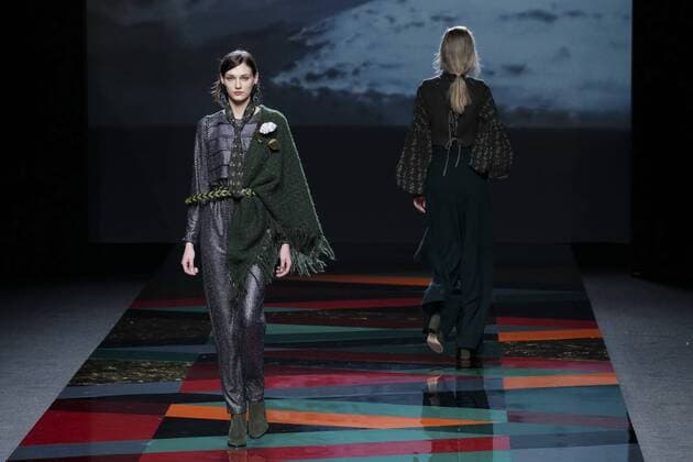 February 19, 2017 - Madrid, Spain - Models walk the runway at the AILANTO show during the Mercedes-Benz Madrid Fashion Week Autumn Winter 2017 2018 at IFEMA on February 19, 2017 in Madrid, Spain Madrid Spain  - ZUMAn230 20170219_zaa_n230_047 Copyright: xOscarxGonzalezx