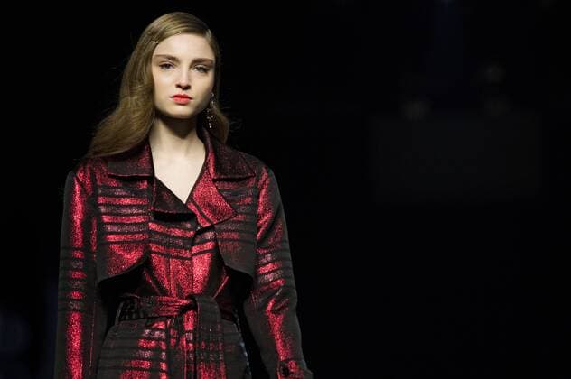 Model bei der Moises Nieto Fashion Show auf der Mercedes-Benz Fashion Week Madrid Autumn Winter 2017. Madrid, 18.02.2017 Moises Nieto Model  Foto:xDyDxFotografosx xFuturexImage