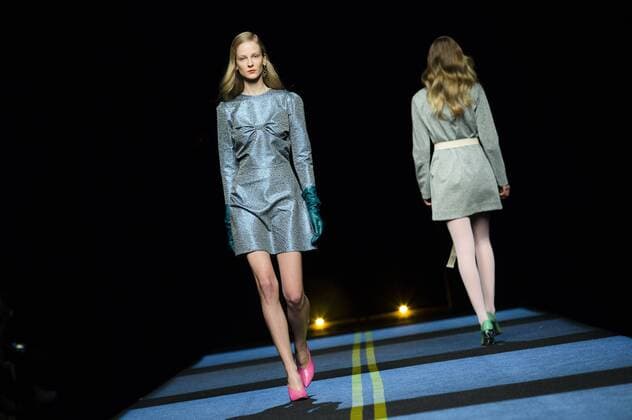Models bei der Moises Nieto Fashion Show auf der Mercedes-Benz Fashion Week Madrid Autumn Winter 2017. Madrid, 18.02.2017 Moises Nieto Models  Foto:xDyDxFotografosx xFuturexImage