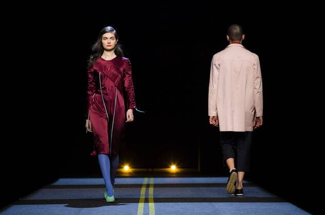 Models bei der Moises Nieto Fashion Show auf der Mercedes-Benz Fashion Week Madrid Autumn Winter 2017. Madrid, 18.02.2017 Moises Nieto Models  Foto:xDyDxFotografosx xFuturexImage
