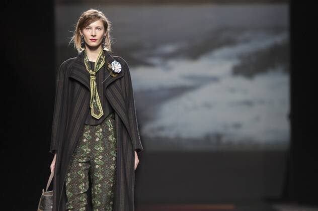 Model bei der Ailanto Fashion Show auf der Mercedes-Benz Fashion Week Madrid Autumn Winter 2017. Madrid, 19.02.2017 Ailanto Model  Foto:xDyDxFotografosx xFuturexImage