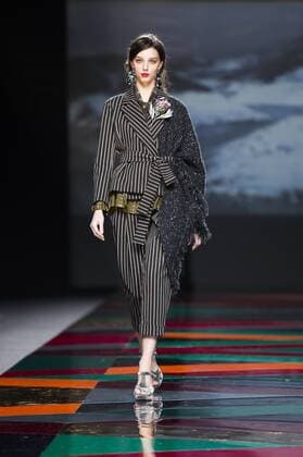 Model bei der Ailanto Fashion Show auf der Mercedes-Benz Fashion Week Madrid Autumn Winter 2017. Madrid, 19.02.2017 Ailanto Model  Foto:xDyDxFotografosx xFuturexImage