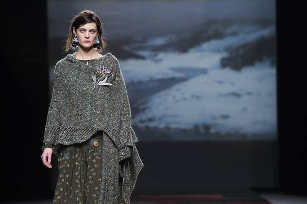 Model bei der Ailanto Fashion Show auf der Mercedes-Benz Fashion Week Madrid Autumn Winter 2017. Madrid, 19.02.2017 Ailanto Model  Foto:xDyDxFotografosx xFuturexImage