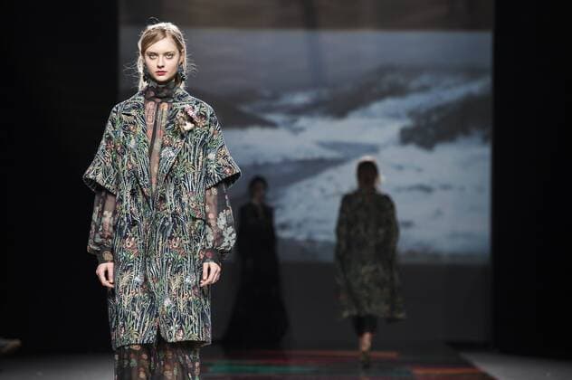 Model bei der Ailanto Fashion Show auf der Mercedes-Benz Fashion Week Madrid Autumn Winter 2017. Madrid, 19.02.2017 Ailanto Model  Foto:xDyDxFotografosx xFuturexImage