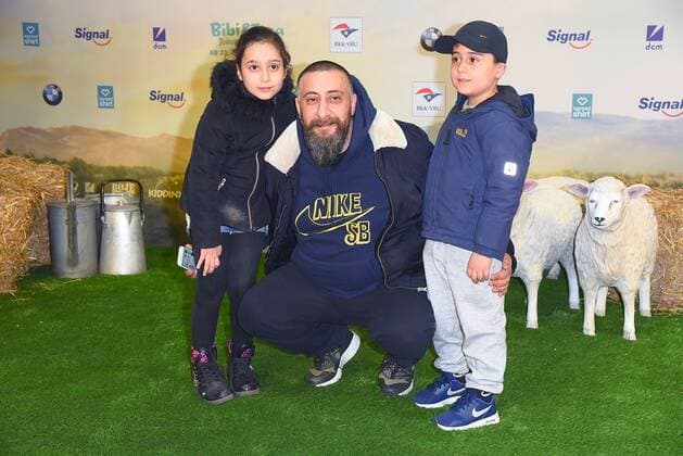 Kida Ramadan mit seinen Kindern Weltpremiere des Kinofilms Bibi & Tina - Tohuwabohu Total (Bibi und Tina 4) im Kino in der Kulturbrauerei in Berlin am 19.02.2017