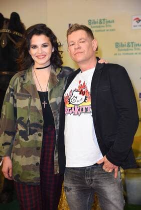 Maxine Kazis, Peter Plate Weltpremiere des Kinofilms Bibi & Tina - Tohuwabohu Total (Bibi und Tina 4) im Kino in der Kulturbrauerei in Berlin am 19.02.2017