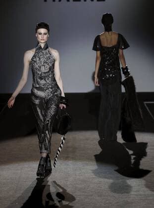 Madrid Fashion Week - Malne Modenschau A model takes to the catwalk wearing a creation from the Fall Winter 2017 collection by Spanish firm Malne on the third day of the Mercedes-Benz Fashion Week Madrid (MBFWM) held at the IFEMA Congress and Events center in Madrid, 19 February 2017. THE MBFWM runs from 16 to 21 February. MADRID FASHION WEEK !ACHTUNG: NUR REDAKTIONELLE NUTZUNG!  Copyright: xZipix GRA311 20170219-636231254418286177