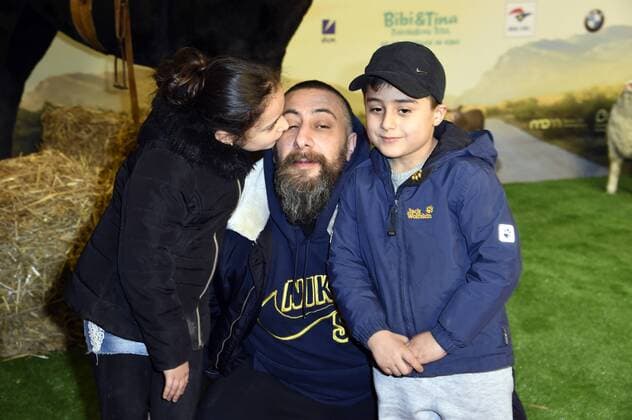 Kida Ramadan mit Kindern bei der Premiere des Kinofilms Bibi & Tina - Tohuwabohu Total im Cinestar Kulturbrauerei. Berlin, 19.02.2017 Foto:xF.xKernx xFuturexImage
