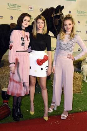 Lea van Acken, Lisa Marie Koroll und Lina Larissa Strahl bei der Premiere des Kinofilms Bibi & Tina - Tohuwabohu Total im Cinestar Kulturbrauerei. Berlin, 19.02.2017 Foto:xF.xKernx xFuturexImage