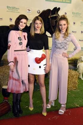 Lea van Acken, Lisa Marie Koroll und Lina Larissa Strahl bei der Premiere des Kinofilms Bibi & Tina - Tohuwabohu Total im Cinestar Kulturbrauerei. Berlin, 19.02.2017 Foto:xF.xKernx xFuturexImage