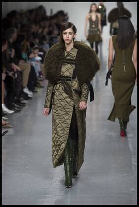 . 19 02 2017. London, United Kingdom. Models walk the catwalk at the David Koma show on day 3 of London Fashion Week 2017 at 180 The Strand, London, UK.  xBenxStevensx xi-Imagesx IIM-14435-0012