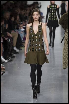 . 19 02 2017. London, United Kingdom. Models walk the catwalk at the David Koma show on day 3 of London Fashion Week 2017 at 180 The Strand, London, UK.  xBenxStevensx xi-Imagesx IIM-14435-0013