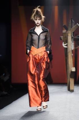 Madrid Fashion Week - Ulises Merida Modenschau Model bei der Ulises Merida Fashion Show auf der Mercedes-Benz Fashion Week Madrid Autumn Winter 2017. Madrid, 19.02.2017 Ulises Merida Model  Foto:xDyDxFotografosx xFuturexImage
