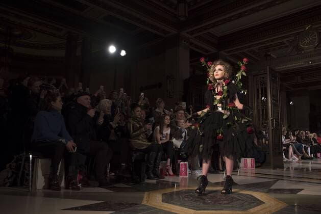 United Kingdom: London Fashion Week Pam Hogg Fashion Show Pam Hogg s fashion show AW17 at London Fashion Scout. Ellie Rae Winstone Pam Hogg is an iconic British fashion designer, in the fashion since the early 80s.  AlbertoxPezzali