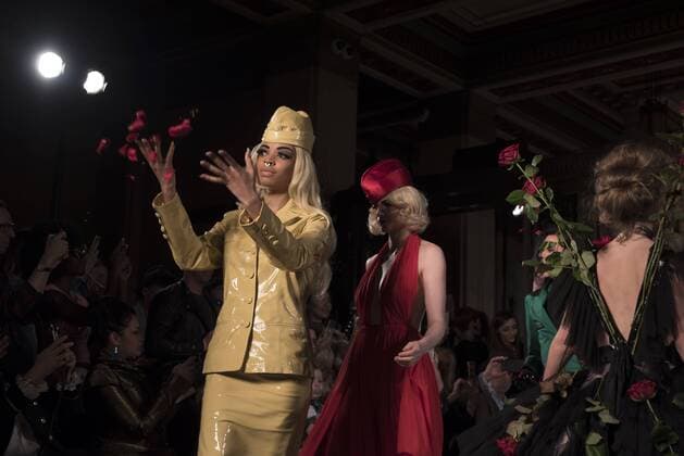 United Kingdom: London Fashion Week Pam Hogg Fashion Show Pam Hogg s fashion show AW17 at London Fashion Scout. Pam Hogg is an iconic British fashion designer, in the fashion since the early 80s.  AlbertoxPezzali