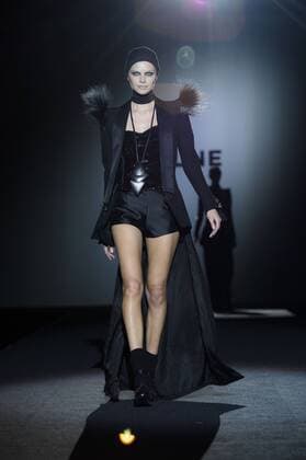 Model bei der Malne Fashion Show auf der Mercedes-Benz Fashion Week Madrid Autumn Winter 2017. Madrid, 19.02.2017 Malne Model  Foto:xDyDxFotografosx xFuturexImage