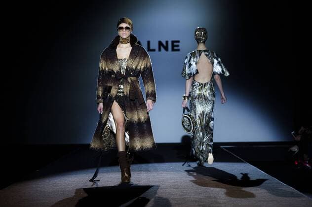 Model bei der Malne Fashion Show auf der Mercedes-Benz Fashion Week Madrid Autumn Winter 2017. Madrid, 19.02.2017 Malne Model  Foto:xDyDxFotografosx xFuturexImage