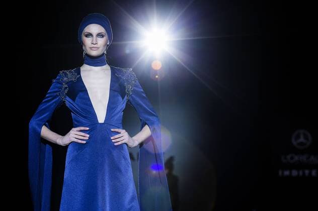 Model bei der Malne Fashion Show auf der Mercedes-Benz Fashion Week Madrid Autumn Winter 2017. Madrid, 19.02.2017 Malne Model  Foto:xDyDxFotografosx xFuturexImage
