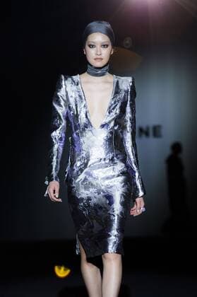 Model bei der Malne Fashion Show auf der Mercedes-Benz Fashion Week Madrid Autumn Winter 2017. Madrid, 19.02.2017 Malne Model  Foto:xDyDxFotografosx xFuturexImage