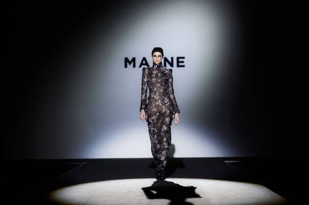 Model bei der Malne Fashion Show auf der Mercedes-Benz Fashion Week Madrid Autumn Winter 2017. Madrid, 19.02.2017 Malne Model  Foto:xDyDxFotografosx xFuturexImage