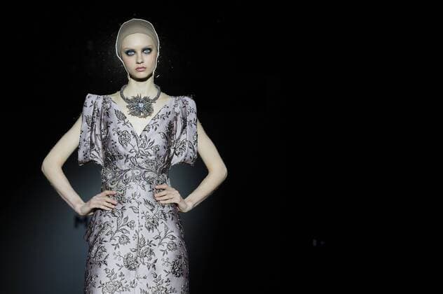 Model bei der Malne Fashion Show auf der Mercedes-Benz Fashion Week Madrid Autumn Winter 2017. Madrid, 19.02.2017 Malne Model  Foto:xDyDxFotografosx xFuturexImage