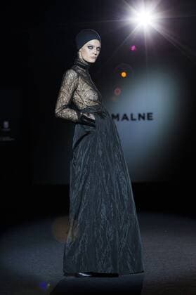 Model bei der Malne Fashion Show auf der Mercedes-Benz Fashion Week Madrid Autumn Winter 2017. Madrid, 19.02.2017 Malne Model  Foto:xDyDxFotografosx xFuturexImage