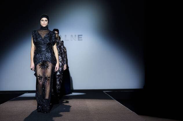 Models bei der Malne Fashion Show auf der Mercedes-Benz Fashion Week Madrid Autumn Winter 2017. Madrid, 19.02.2017 Malne Models  Foto:xDyDxFotografosx xFuturexImage