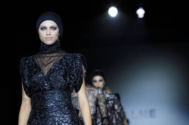 Models bei der Malne Fashion Show auf der Mercedes-Benz Fashion Week Madrid Autumn Winter 2017. Madrid, 19.02.2017 Malne Models  Foto:xDyDxFotografosx xFuturexImage