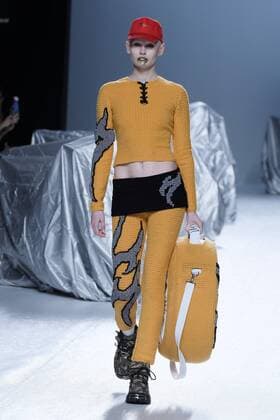 February 19, 2017 - Madrid, Spain - A model walks the runway at the MARIA KE FISHERMAN show during the Mercedes-Benz Madrid Fashion Week Autumn Winter 2017 2018 at IFEMA on February 19, 2017 in Madrid, Spain Madrid Spain  - ZUMAn230 20170219_zaa_n230_511 Copyright: xOscarxGonzalezx